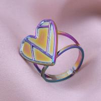Joyería para dedos de niña, Anillos de corazón para mujer, accesorios, Anillo de acero inoxidable, suministros de amor, Anillos DIY, regalo del Día de San Valentín - details 41