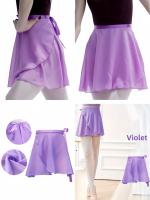 Falda corta de ballet de color sólido, falda de entrenamiento de gimnasia para práctica, falda de playa con envoltura de cadera, ropa de mujer. - details 13