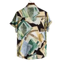 Camisa ajustada de manga corta para hombre, ropa informal con estampado grande, novedad de verano, 2021 - details 21