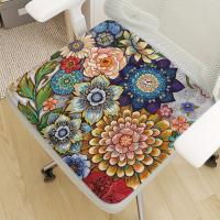 Alfombrilla Para Silla Con Estampado Floral, Cojines Transpirables De Poliéster Para el Hogar, 1 Unidad - details 1