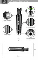 Kemei-maquinilla de afeitar eléctrica 4 en 1 para hombre y mujer, Kit de aseo Facial portátil multifunción, afeitadora negra para barba y bigote - details 2
