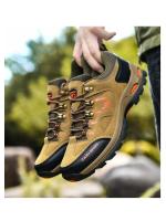 Zapatos de senderismo para hombre, botas de montaña al aire libre, zapatillas de suela gruesa, zapatos de Trekking con cordones a la moda - details 8