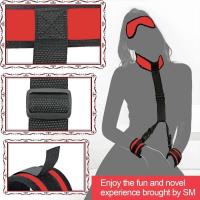 Conjunto de sujeción BDSM de empaque privado SEX Ustable, collar de cadena para la espalda, pulsera con venda y manos atadas - details 20