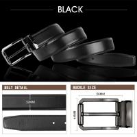 Cinturon cuero para hombre,Cinturón de cuero genuino, Cinturones Cinturon Reversible Hombre ,cinturón de cuero de vaca . - details 14
