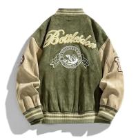 Chaqueta de Béisbol Bordada de Moda Abrigo Ligero para Hombres Estilo Bombardero de Calle Baja - details 6