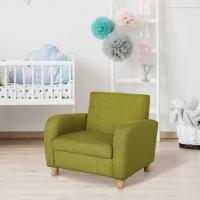 Sillón Infantil Mini Sofá para Niños de +3 Años con Asiento Acolchado Reposabrazos y Estructura de Madera Carga Máx. de 65 kg 49x45x44 cm Verde - details 5
