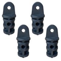 Extremo del ojo de la tapa de la cubierta de nailon negro, accesorios superiores de Bimini marino, herrajes para toldos, accesorios, utilizados para Kayak, canoa, barco marino - details 0