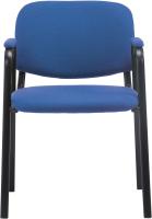 Confidente Ken Pro Tapizada En Tela I Silla De Conferencia con Base De Metal Negro I Silla De Oficina Sin Ruedas I Color:, Color:Negro - details 40