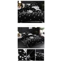 Juego de Ropa de Cama de Lujo Moderna para Pareja en Negro con Funda de Edredón y Funda de Almohada para Cama Doble Queen/King y Cama Individual Conjunto de 3 Piezas - details 3