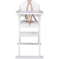 Trona Plegable de Madera, Natural, Silla alta para bebé y niño pequeño, Preensamblada, Elegante, Práctica y Ahorro de Espacio - details 10