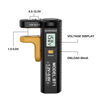 Probador de batería Digital BT-1, pantalla LCD, 9V/1,5 V/AA/AAA, probador de capacidad de batería Universal, comprobador de voltios de celda de botón - details 4