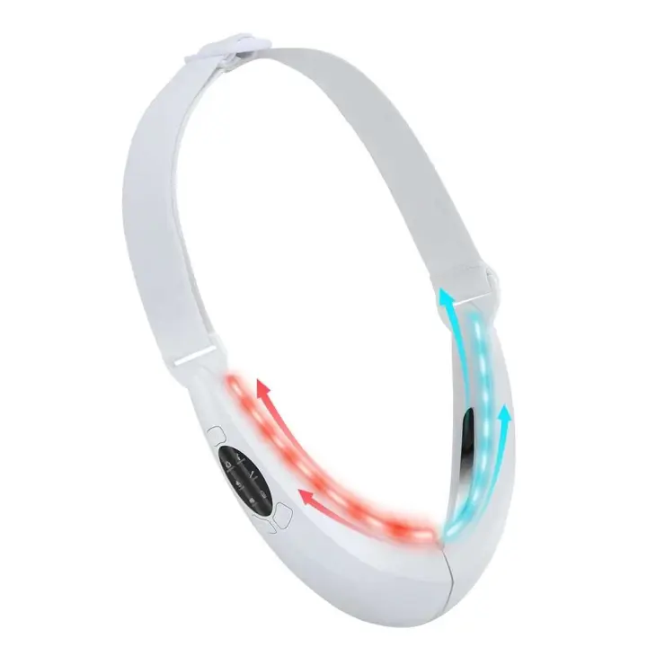 Dispositivo Masajeador LED Fototerapia Adelgazante Vibración Cuidado Facial V-Line 5 Modos - 1