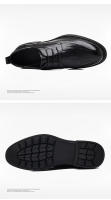 Zapatos de cuero de vaca de primera calidad Mocasines negros para hombres con cordones hechos a mano Calzado formal de negocios británico - details 14