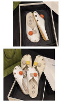 Baotou zapatillas mujer, verano nuevo desgaste temperamento fondo plano casual perla zapatos individuales zapatos perezosos cómodos - details 6