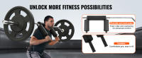 SucceBuy Barra de seguridad para sentadillas, barra de sentadillas para fitness, accesorio con almohadillas para hombros y brazos, ideal para sentadillas delanteras y estocadas - details 3