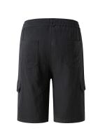 Pantalones cortos Cargo de lino con múltiples bolsillos para hombre, pantalones cortos con cordón de cintura a la moda para exteriores - details 16