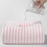 Toalla de Cara de Microfibra de Secado Rápido Toalla de Baño para Bebé a Rayas de Suave - details 3