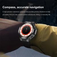 2025 nuevo reloj inteligente para hombres con iluminación LED brújula rastreador de actividad/deporte reloj IP67 impermeable Bluetooth llamada SmartWatch mujer - details 10