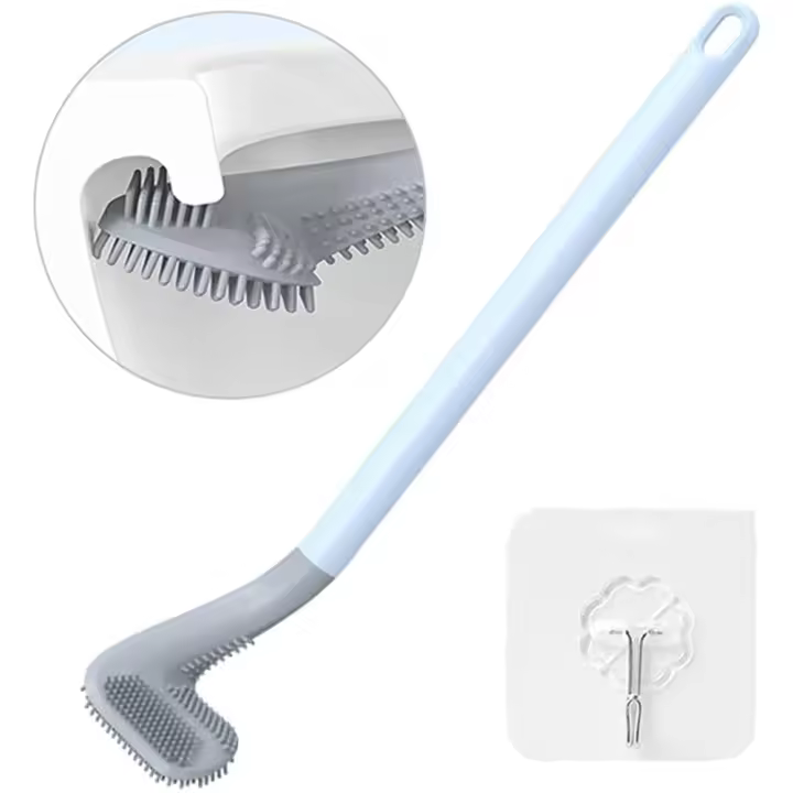 Otro Escobilla para WC de Mango Largo con Cabeza de Cepillo de Golf de Silicona - Limpieza Profunda y Sin Extremos Muertos - 1