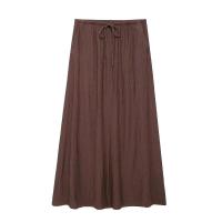 BUNO-traje de falda para mujer, Tops sin mangas con lazo y cuello en V, faldas Midi con cordón, Conjuntos Casuales de alta calle, moda - details 3