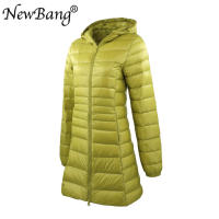 Chaqueta de plumón ultraligera para mujer, abrigo largo con capucha, talla grande 7XL 8XL, para invierno - details 3