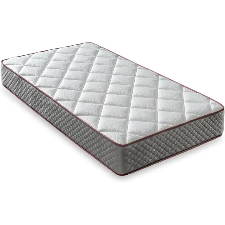 Colchón Viscoelástico Colchón Dual Caras Diferentes Comodidad Media Transpirable Color Gris - 1