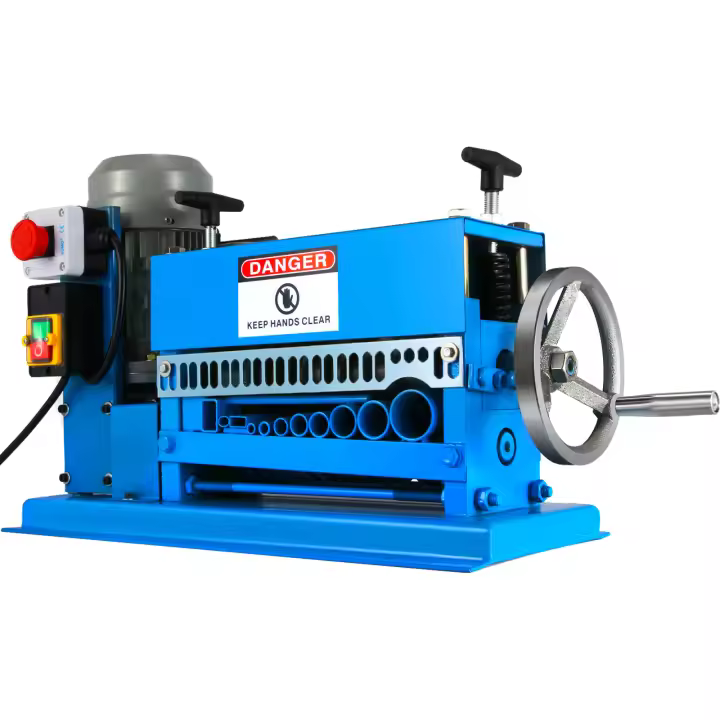 SucceBuy Pelacables automático de 1,5-38MM, pelacables de Metal de 370W, pelacables eléctricos de 10 cuchillas, 15 M/Min - 1