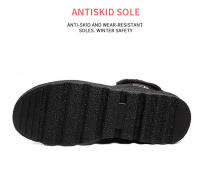 Zapatos de algodón para nieve impermeables antideslizantes, botas cortas de gran tamaño, botas de terciopelo grueso - details 8