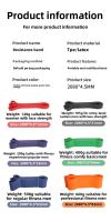 Banda de Resistencia para Fitness Cinta Elástica de Látex TPE para Entrenamiento en Gimnasio, Yoga, Estiramiento Hecho en China - details 0