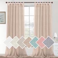 Cortinas de Lino para Salón,2 Piezas,Visillo Translúcido, Cortinas con Ojales modernos, Decorativas para Ventana, Habitación y D - details 5