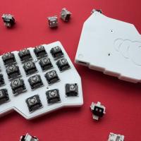 Teclado Corne V4 Spilt negro con cable, modo único, intercambio en caliente, teclado con bocina, RGB personalizado, VIAL, Kit de teclado ergonómico, accesorios para jugadores - details 11