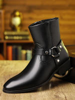 Botas con cremallera lateral de cabeza retro británica - details 8