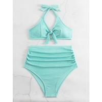 Traje de baño de gran tamaño para mujeres embarazadas, cubierta de vientre de color sólido de moda, vacaciones de primavera caliente - details 4