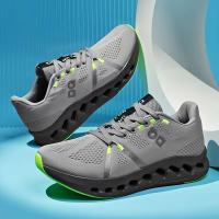 Zapatos de cuero genuino deportivos de malla de diseñador para caminar, informales, transpirables, a la moda, zapatos para hombre - details 4
