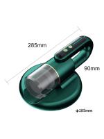 Limpiador de ácaros del polvo para colchones de cama, aspiradora inalámbrica de mano de 4KPa, doble golpe de alta frecuencia, con lámpara UV para matar virus, color verde - details 1