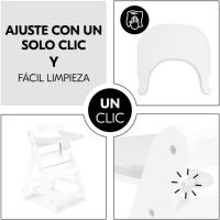 Set de Tronas de Bebé Evolutivas con Bandeja y Cojín de 2 Piezas |   Trona de madera regulable |   Silla Alta para Niños desde 6 Meses con Accesorios - details 18