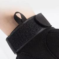 Guantes de motocicleta resistentes al desgaste, guantes de carreras Vintage antideslizantes, guantes de cuero de cabra sin dedos, guantes de medio dedo para deportes al aire libre - details 1