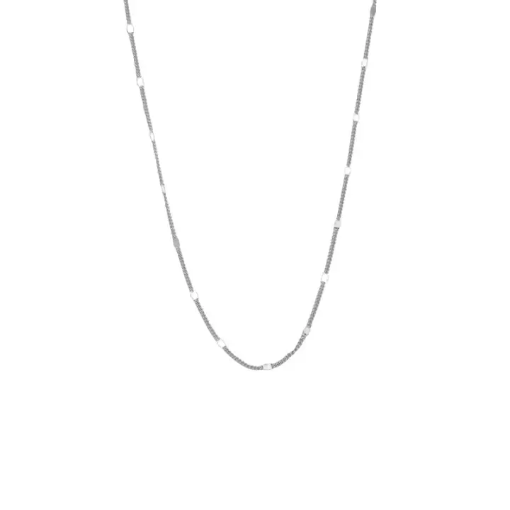 Collar de Plata Esterlina S925 Diseño Moderno y Lujoso para Mujeres Cadena Minimalista para Clavícula Perfecto para Regalos Elegantes - 1