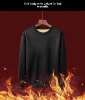 Sudadera gruesa con forro polar para hombre, nuevo estilo de invierno, holgada, cálida, deportiva, para hombres jóvenes - details 3
