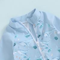 Traje de Baño de Bebé con Estampado de Ballena Rash Guard de Manga Larga - details 11