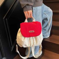Mochila con cordón de Color sólido para regalo, bolso escolar de nailon de secado rápido para estudiantes, bolso de hombro de gran capacidad de estilo coreano para exteriores - details 18