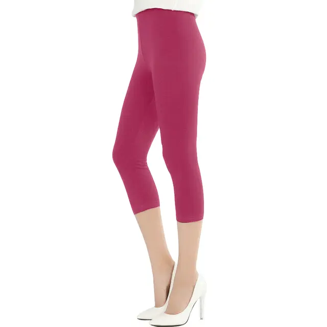 Mallas finas de viscosa para correr para mujer, ropa deportiva informal de cintura alta, color negro, para Yoga y ciclismo - 1