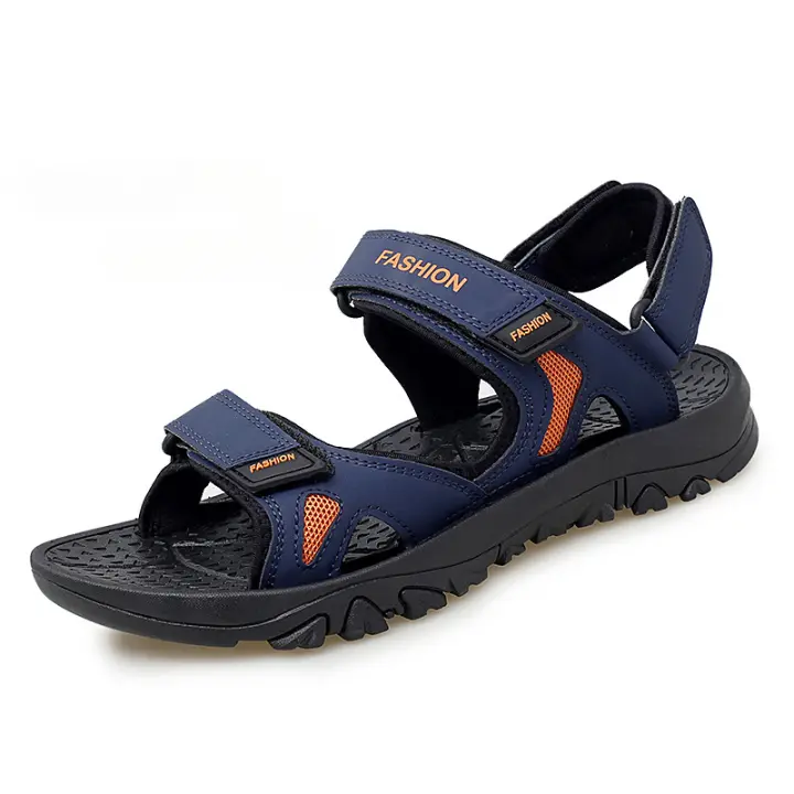 Sandalias de hombre de gran tamaño, estilo nuevo de verano, tendencia, zapatos de playa informales para estudiantes y jóvenes, zapatillas para hombre - 1