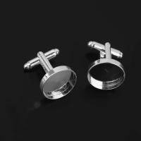 10 Pcs 16Mm Round Blank Settings Cufflinks Diy Craft Findings Charm
