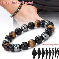 Pulsera de Obsidiana de Tigre Ojo de Plata Amuleto de Suerte Hecho a Mano para Hombres y Mujeres - details 4