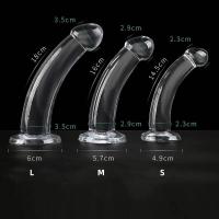 Leten Plug Transparente de 3 Tamaños Ventosa Fuerte para G-spot Masajeador Vaginal Expansor Anal - details 5