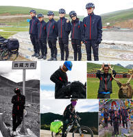 Jersey de Ciclismo ROCKBROS para Hombres y Mujeres Set de Ropa de Esquí con Forro Polar Térmico a Prueba de Lluvia y Viento Material de Terciopelo 100% y Poliéster 80% con Cierre de Cremallera - details 0