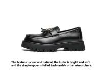 Zapatos Oxford de cuero de caña alta para hombre, zapatos de vestir y zapatos Oxford de talla grande, nuevos, fáciles de usar, para jóvenes - details 4