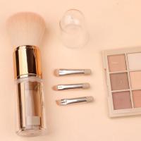 Juego de brochas de maquillaje lavables para sombra de ojos, suave y conveniente, 5 en 1, a prueba de polvo, estirable, corrector - details 4