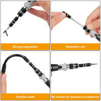 Llave de destornillador 122 en 1 Conjunto de precisión magnética Destornilladores Torx Herramientas manuales para reparación de teléfonos móviles Hex Bit Mango Peligros normales Estilo de cabeza hexagonal Usado para bricolaje en el hogar - details 5
